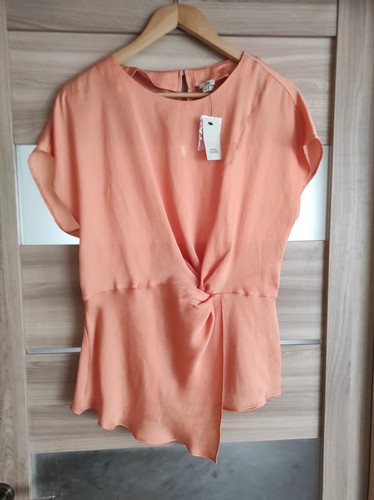 River Island Orange Ethnic Artizan Top Size UK 16 EU 42 US 12