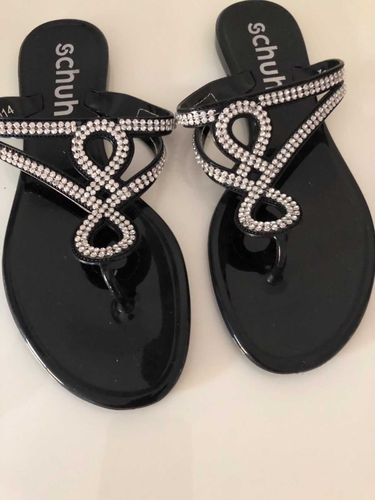 APL scarpa donna diamante sandalo flip flop taglia 7 EU 40