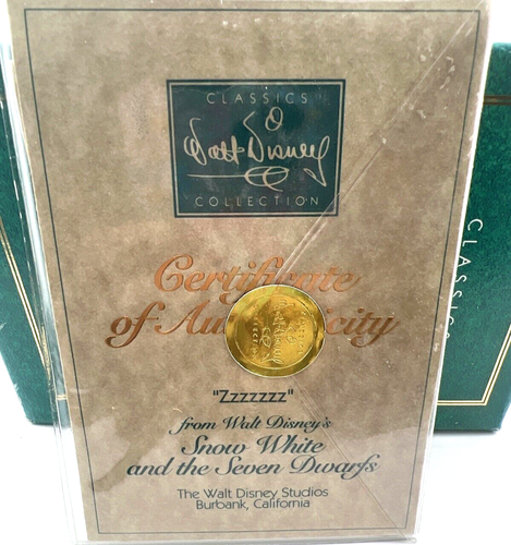 WDCC Snow White and the 7 Dwarfs ZZZZZZZ SLEEPY Box COA Signed by Kent Melton - Picture 13 of 17