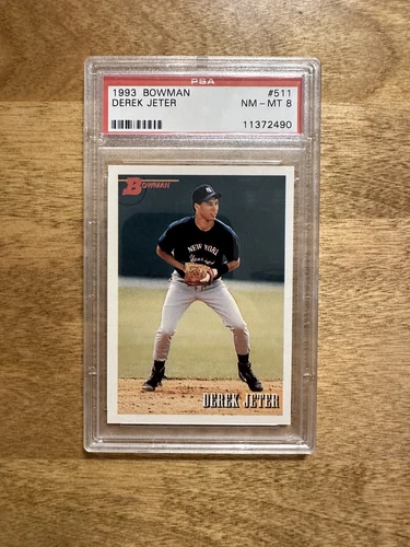 1993 Bowman - #511 Derek Jeter (RC) PSA 8
