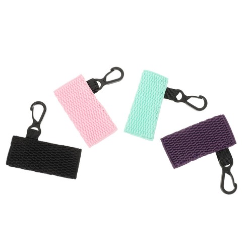4 Pcs Lip Balm Case Miss Lipstick Cover Keychain Lipsticks Holder - 第 2/12 張圖片