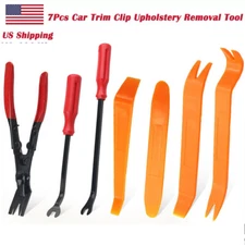 7Pcs Car Trim Clip Upholstery Removal Tool Door Panel Fastener Pin Pliers Puller