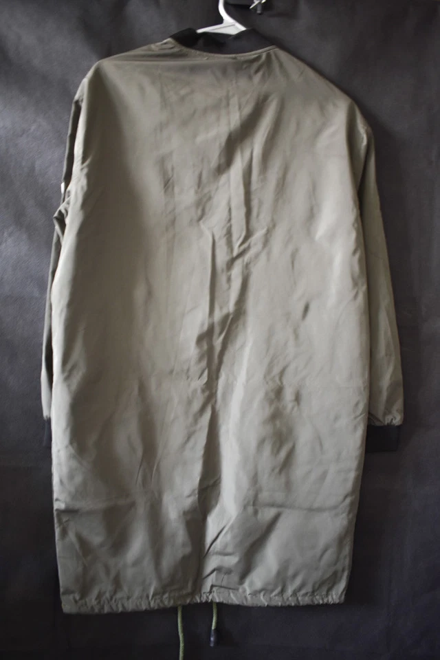 Teen Girls Lightweight Fashion Stylish Green Patches Oversized Bomber Jacket - Image 2 of 4