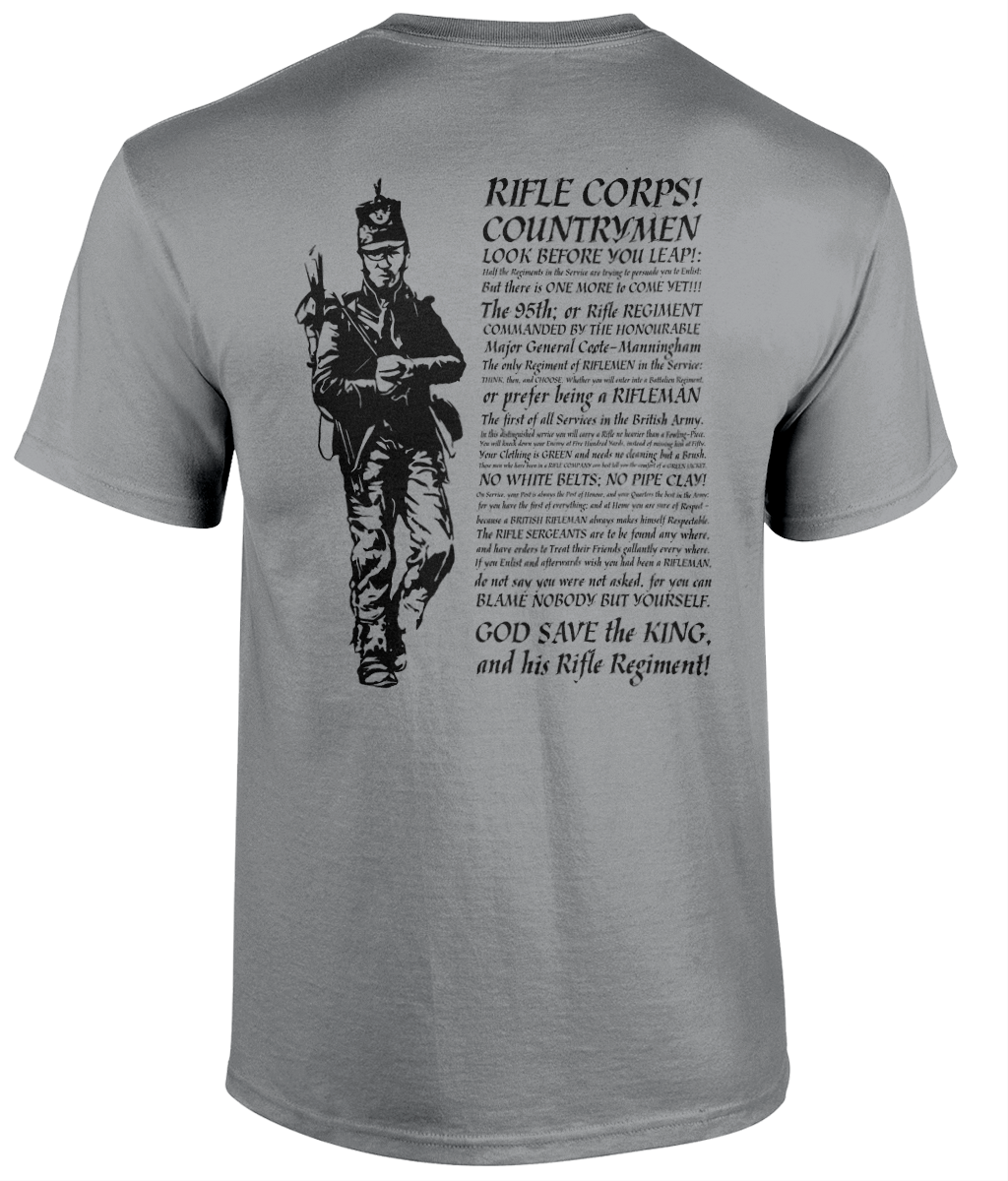95th Riflemen Log RGJ/RIFLES 95th Rifleman and text | eBay UK