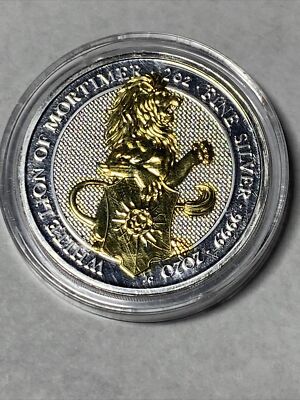 2020 Queens Beast White Lion Mortimer 2 oz .999 Silver coin