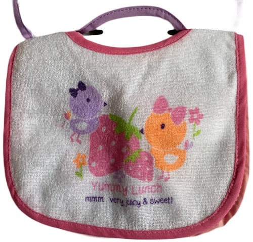 Junge Mädchen PEVA hinterlegte Lätzchen Baby Füttern Tröpfeln 3er Pack Set Frühstück Mittagessen Abendessen - Bild 5 von 17