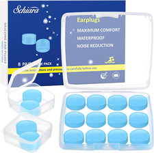 Ear Plugs for Sleeping, 8 Pair 16 Pieces Moldable Noise Cancelling Silicone Ear