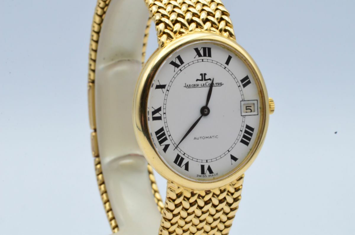 JAEGER LECOULTRE ELLIPSE HERREN UHR 18K 750 GOLD VINTAGE AUTOMATIK