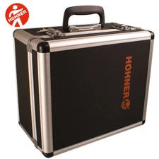 Hohner 10X Durable Accordion Hard Case Fits Erica, Vienna and Double Ray - Black