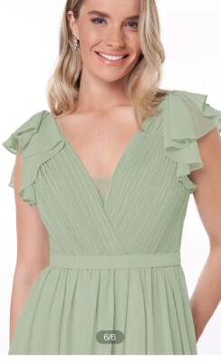 azazie bridesmaid dress Agave Size A6 | eBay