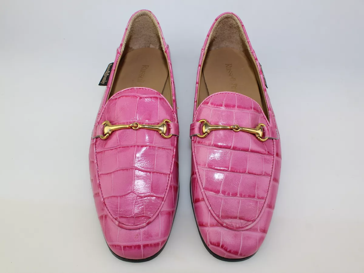 Russell and bromley sales pink loafers