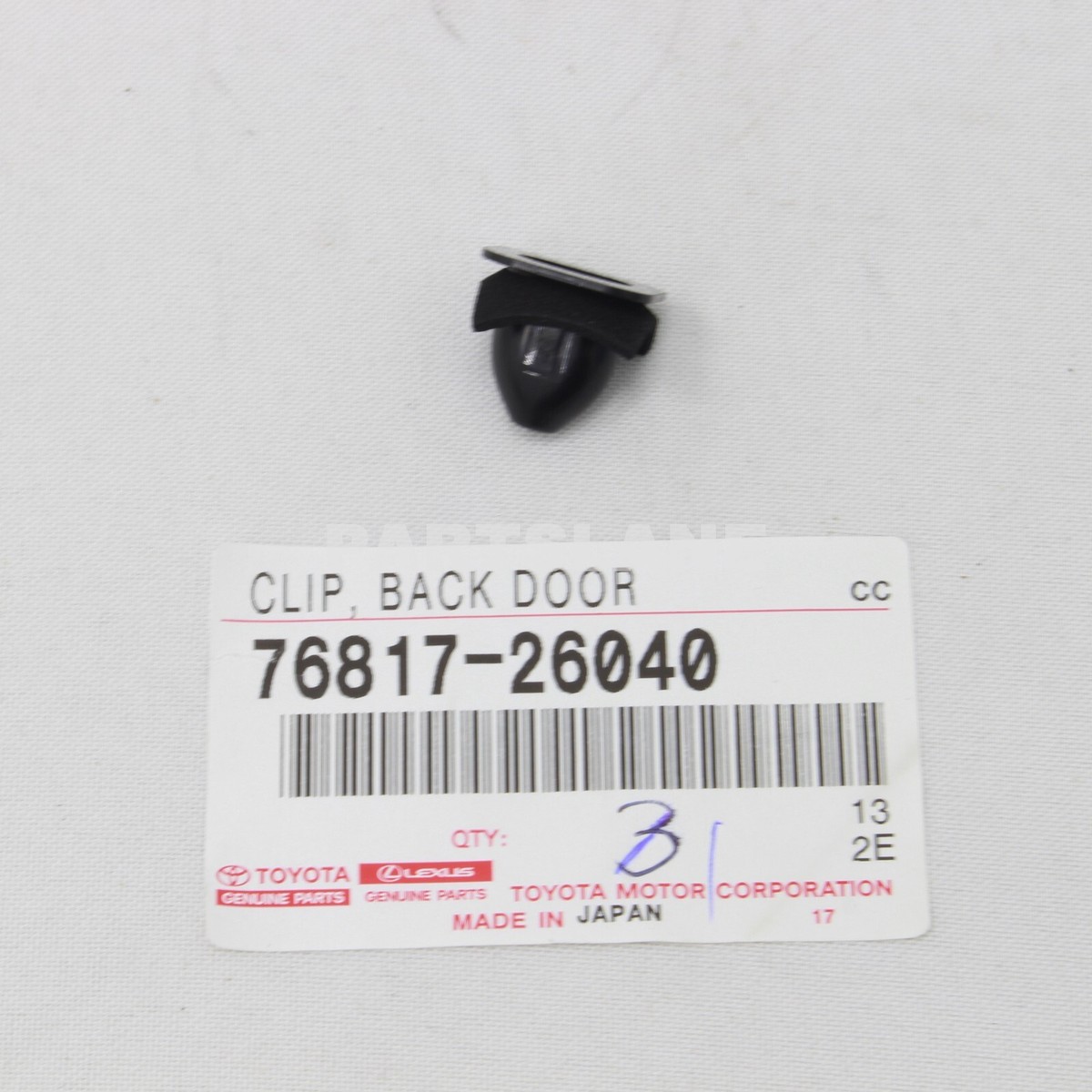 76817-26040 Toyota OEM Genuine CLIP, BACK DOOR OUTSIDE GARNISH | eBay