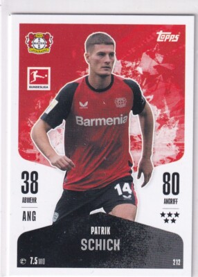 Topps Match Attax Bundesliga 24/25 Karte Nr. 212 Patrik Schick