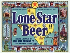 Lone Star Beer by Vintage Booze Labels Texas Canvas Giclee Art Print 16x 22 🍺🍺