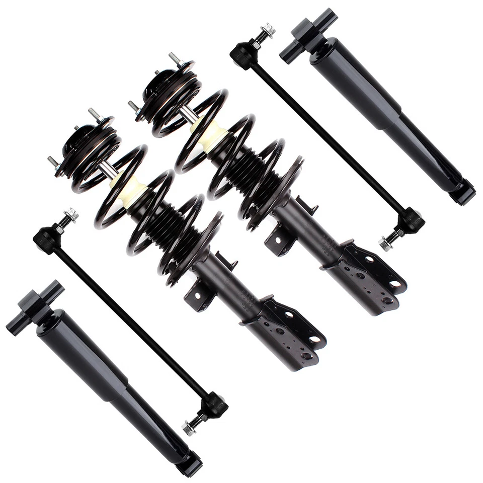 Front Struts Rear Shocks Sway Bars For Buick Enclave GMC Acadia Chevy Traverse - Image 2 of 4