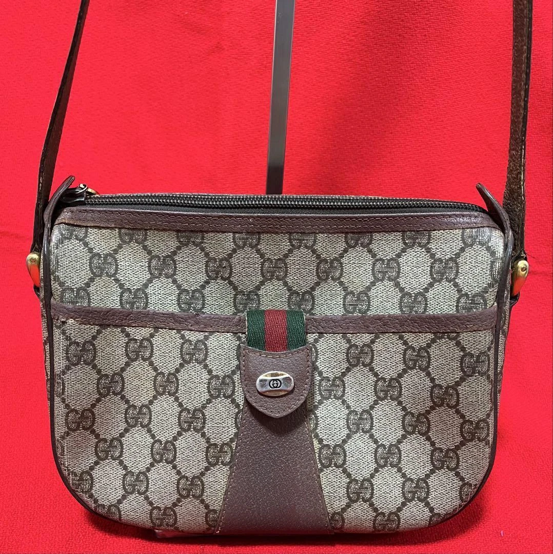 GUCCI Ancien sac bandoulière ligne sherry PVC #PCJEZ6