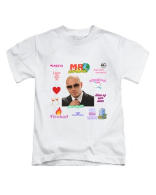 Text Montage Mr Worldwide Erwachsene T-Shirt lustig Pitbull Top Merch Tee