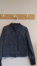 FDJ French Dressing Blue Denim Jean Jacket Coat Women's Size Small