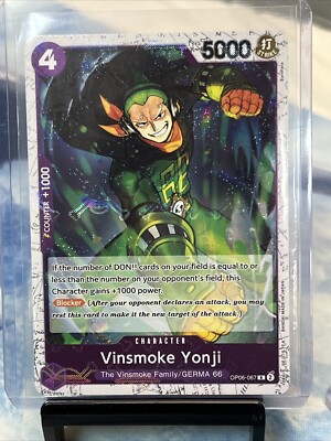 OP06-067 PRB01 Vinsmoke Yonji Jolly Roger Foil One Piece Card