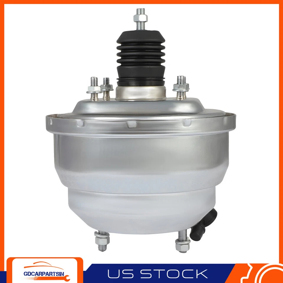 Para Chevy GM Universal 8" Doble Diafragma Cromo Potencia Freno Booster Street Rod Foto 2 de 4