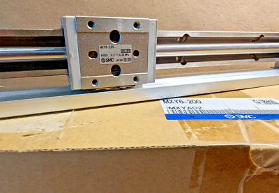 SMC MXY6-200 Pneumatic Slide Table, 6mm Bore, 200mm Stroke ( New  / Sealed Box)