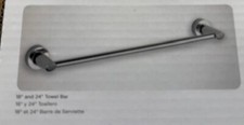Towel Bar 24" Bath Towel Holder TB Chrome