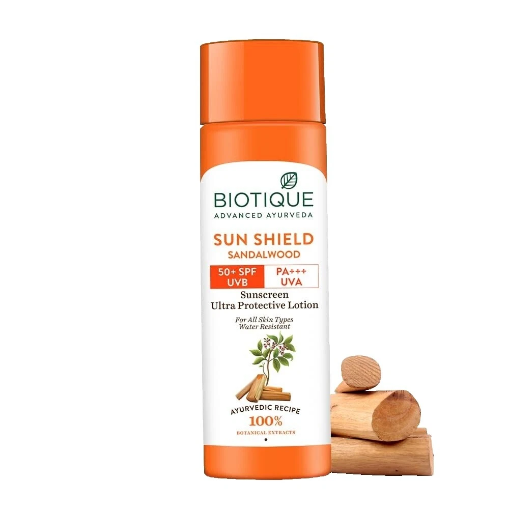 Productos Biotique Loción protectores solares