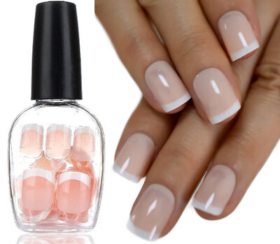 NADECO Press-on Pre-Glued Manicure Fake Nail Tips - 24 Nails - 12 Sizes