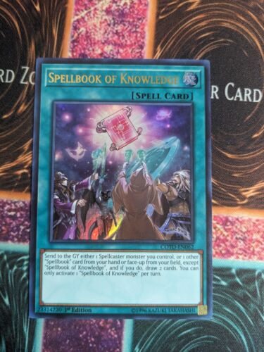Yu-Gi-Oh ! Spellbook of Knowledge COTD-EN062 1ère édition ultra rare neuf comme neuf a1/ - Photo 1/4