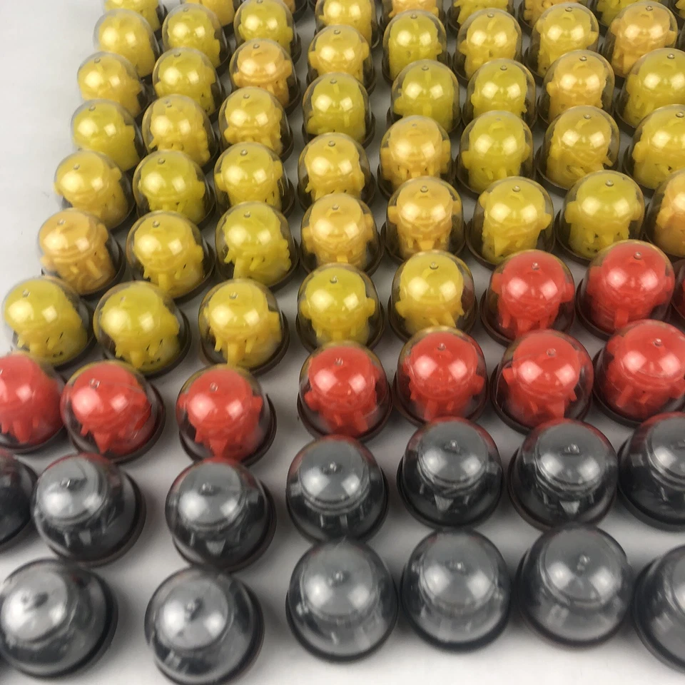 Vintage Gumball Machine Toy Prizes Tiki Charms Pendants With Domes Lot of 103 - Image 4 of 4