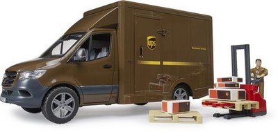 Bruder 02678 MB Sprinter UPS mit Fahrer und Zubehör