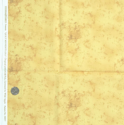 Windham Corn Yellow Beige Tonal Cotton Fabric 1 YD ''Quilt Minnesota 2013'' Pela