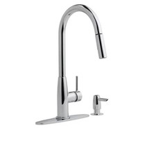 Project Source Ethan Chrome Single Handle Pull-down Kitchen Faucet W/Sprayer