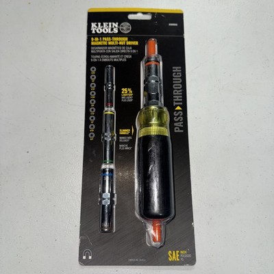 KLEIN TOOLS 32809MAG 9-IN-1 PASS-THROUGH MAGNETIC MULTI-NUT DRIVER NEW IN PACKAG