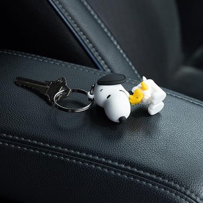 d*7様 激レア SNOOPY スヌーピー プルトップ オープナー キーチェーン Plasticolor Peanuts Snoopy Holding Woodstock 3-Dimensional PVC Key