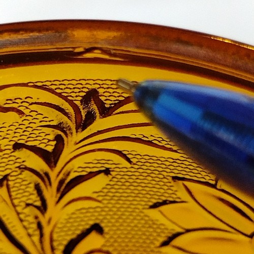 Indiana Glass Amber Round Butter Dish Cheese Domed Lid Tiara Sandwich Pattern - Picture 18 of 21