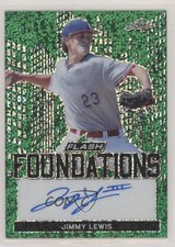 2019 Leaf Flash Foundations Green 8/15 Jimmy Lewis #FF2-JL1 Auto 0sd7