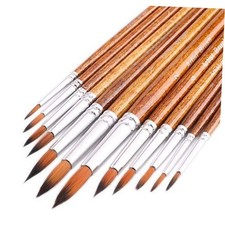 Watercolor Paint Brushes FENORKEY 12Pcs Round for Watercolor, Acrylic  Gouache