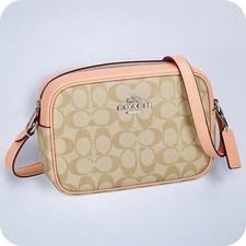 Coach Shoulder Bag Ladies Brand COACH Signature Leather CR135 SVX1W Light Khaki