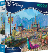 Ceaco Thomas Kinkade Disney Frozen Celebration in Arendalle 1000 Piece Puzzle