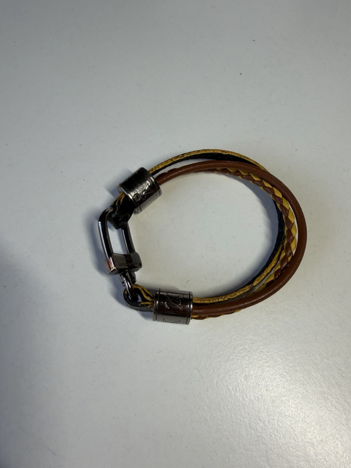 Louis Vuitton Bracelet Canvas Eclipse Yellow Leat… - image 2