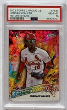 2023 Topps Chrome Logofractor FUTURE STARS - Jordan Walker #FS-14 (RC) PSA 10