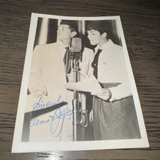 Jerry Lewis & Dean Martin 2x Very Rare Very Early Autographed Photo 50s 5"x7"