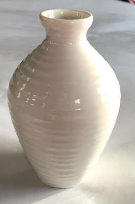Sophie Conran Engergies Vase Schilf Diffusor weiß Welleneffekt 17 cm hoch