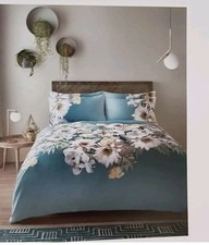 Image of SALE! TED Baker teal woodland  Double duvet cover Sateen & 2 Pillowcases Rrp£138