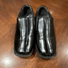 Deer Stags Boys Black Simulated Leather Slip-On Dress Loafers 11.5M