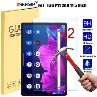 2Pcs Lenovo Tab P11 Plus 11'' M7 M8 3rd Gen Tempered Glass Screen Protector Film