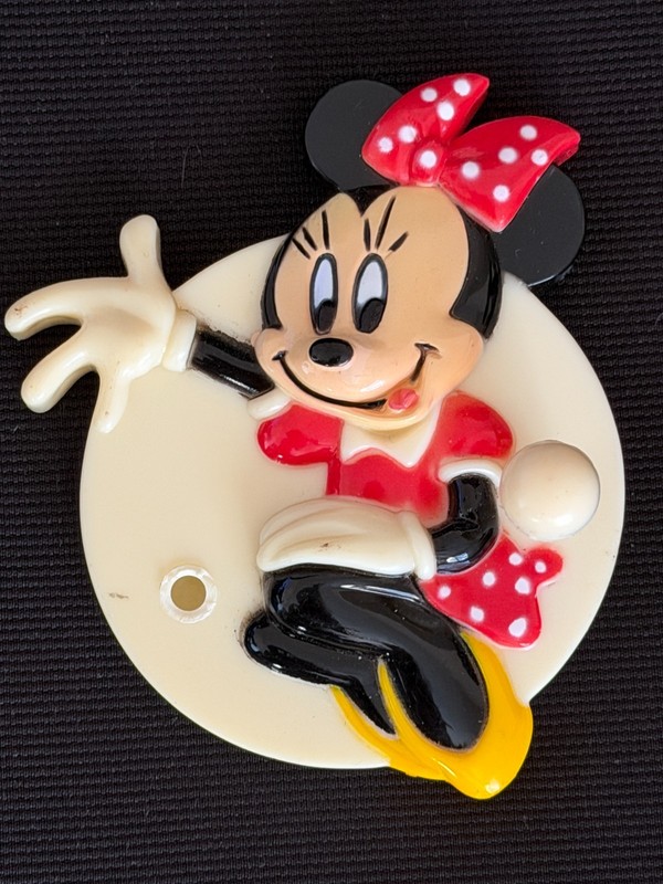 Vintage Disney Minnie Mouse Refrigerator Magnet  Polka Dots Dress