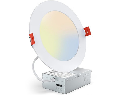 PAZZO 6 Inch Extra Thin LED Recessed Ceiling Light, 5CCT 1300LM High....