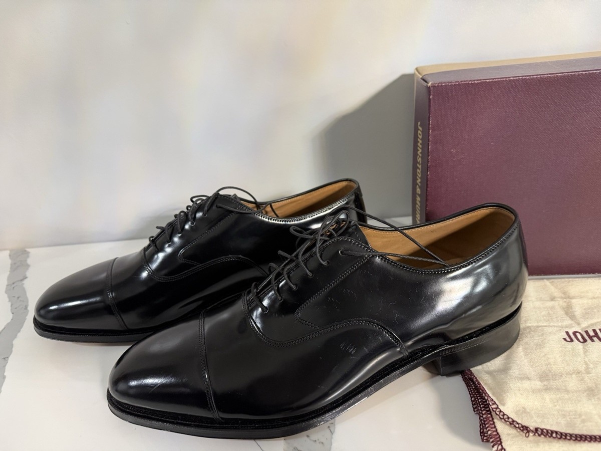 white christmas dresses Johnston & Murphy Men's Melton Cap Toe Oxford - Black main image 1